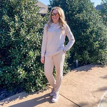ZHENWEI Women’s Cozy Sweatsuits Set - Hoodie and Jogger Outfit