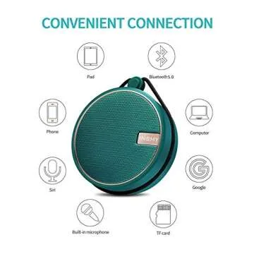 Portable INSMY C12 Waterproof Bluetooth Shower Speaker