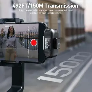 Saramonic BLINK500B2+ Wireless Lavalier Microphone for iPhone Android Type-C Smartphone Camera, 492ft Range, 20h Battery Life, Clip on Wireless Lapel Mic for Live Streaming Video Conference Recording