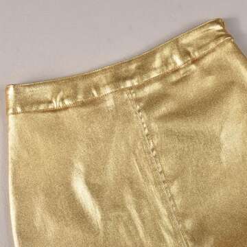 LEOROO Long Skirts - Trendy A Line Leather Maxi