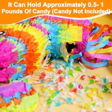 Rainbow Donkey Pinata for Kids, Perfect Fiesta Decor