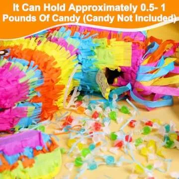 Rainbow Donkey Pinata for Kids, Perfect Fiesta Decor
