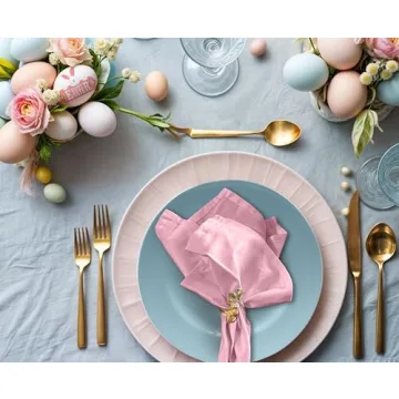 Ruvanti Cloth Napkins Set 12 Durable 18x18 for Dining