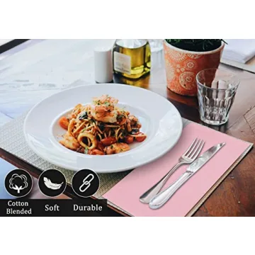 Ruvanti Cloth Napkins Set 12 Durable 18x18 for Dining