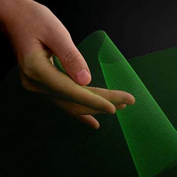 Tulle Fabric Roll, 6” by 200 Yards (600FT) Tulle Organza Fabric Spool for DIY Tutu Skirt Baby Shower Decor Wedding Backdrop Crafts Birthday Party Supplies (Green)