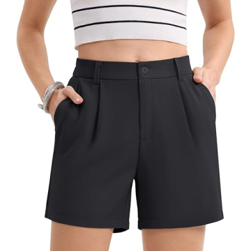 MAGCOMSEN Dressy Casual Regular Fit Women’s Shorts with Pockets