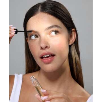 Cliganic USDA Organic Castor Oil, 100% Pure (16oz with Eyelash Kit) - For Eyelashes, Eyebrows, Hair ...