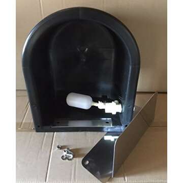 rabbitnipples.com Extra Large Black Automatic Stock Waterer for Horses and Cattle