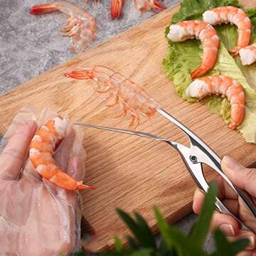 ELEDUCTMON Shrimp Deveiner Tool - Premium Seafood Peeler