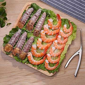 ELEDUCTMON Shrimp Deveiner Tool - Premium Seafood Peeler