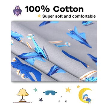 Comfortable Boys Plane Pajamas in Soft Cotton
