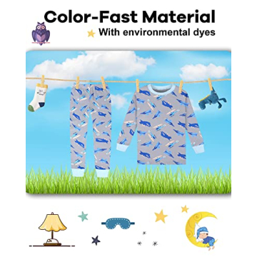 Comfortable Boys Plane Pajamas in Soft Cotton