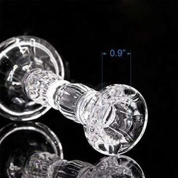 3Pack Glass Candle Stick Holders - Clear Crystal Taper Candles Holder– Table Centerpieces for Buring Candles, Led Taper Candle,Party and Wedding Decoration(4,6,8inches Tall)