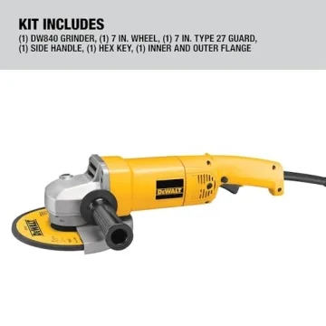 DEWALT 7-Inch Angle Grinder with 13 Amp Power and Speed