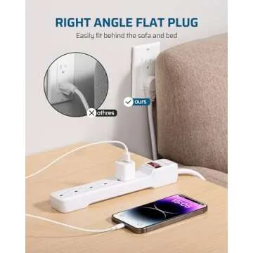 Top-tier DEWENWILS 6-Outlet Surge Protector, 10FT Cord