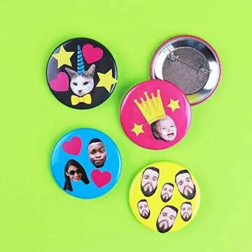 My Sticker Face Blank Buttons - DIY Craft Kit
