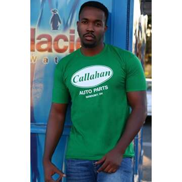 Crazy Dog Callahan T-Shirt for Comedy Lovers in Dark Heather Grey