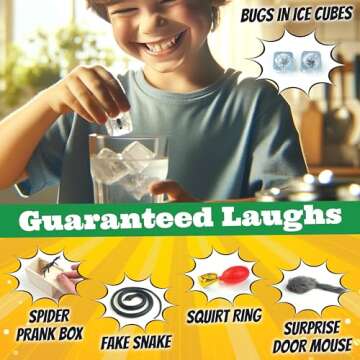 BLOONSY Prank Kit | 20 Ultimate Practical Jokes & Pranks for Kids | Prank Toys Pack Set Box for Gifts