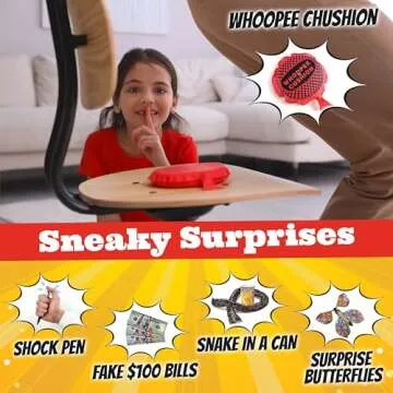 BLOONSY Prank Kit | 20 Ultimate Practical Jokes & Pranks for Kids | Prank Toys Pack Set Box for Gifts