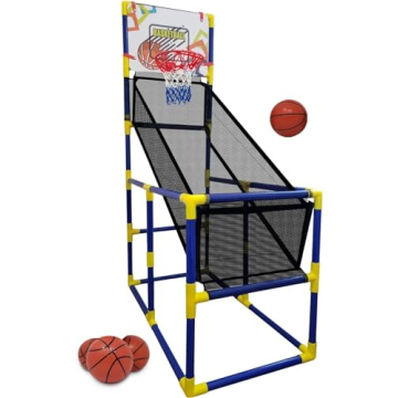 Kids Basketball Hoop Arcade Game - Indoor Shooting System with 4 Balls and Air Pump for Ages 3-6!