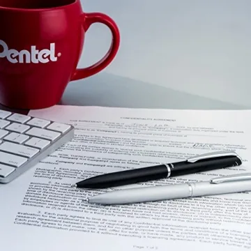 Pentel EnerGel Style Gel Pen 0.7mm White Barrel