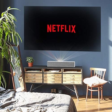 LG HU85LA Ultra Short Throw 4K UHD Laser Smart Home Theater Cinebeam Projector with Alexa built-in, LG Thinq AI, and LG webOS Lite Smart TV