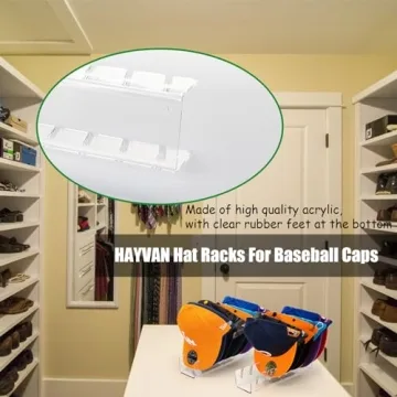 HAYVAN Cap Holder 2 Pack - Organize Baseball Caps Easily