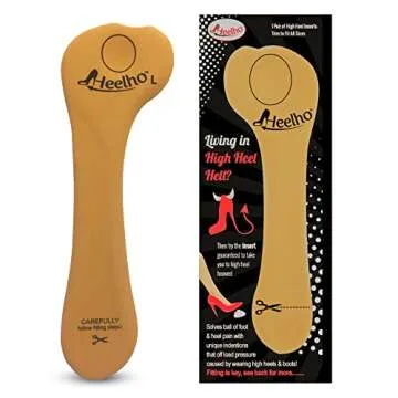 Heelho High Heel Inserts & Pads - Metatarsal Pads Offload Pressure Pain and Ball of Foot Adhesive Shoe Inserts for High Heels and Uncomfortable Shoes - Ball of Foot Cushions for Women (Shoe Insoles)