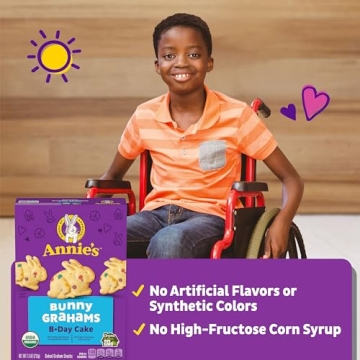 Annie's Organic Birthday Cake Bunny Snack Crackers 7.5 oz