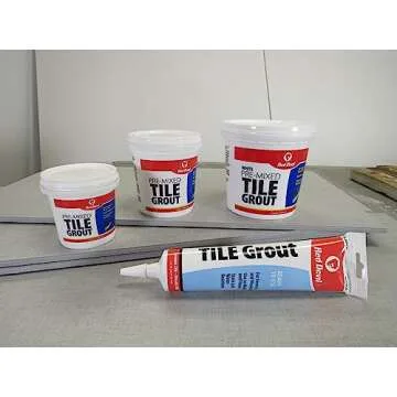 Red Devil Pre-Mixed Tile Grout Tube 5.5 oz, Quick Drying