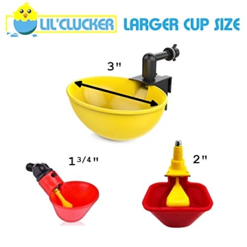 Lil' Clucker Automatic Poultry Waterer System 4-Pack