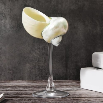 Singhoow Conch Shell Wine Glass - Unique Elegant Drinkware for Weddings and More