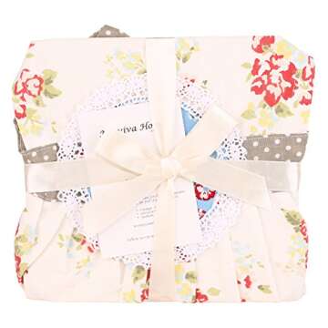 NEOVIVA Cooking Apron with Pockets for Toddler Girls, Stylish Kids Apron for Easy Bake Oven Accessories, Style Diana, Floral Nitong Roses