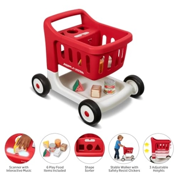 Interactive Radio Flyer Shopping Cart for Kids