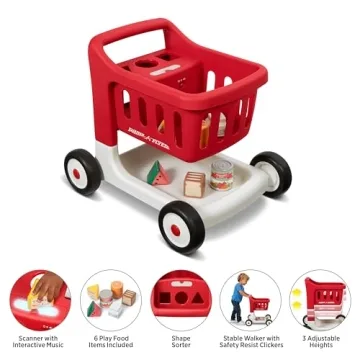 Interactive Radio Flyer Shopping Cart for Kids