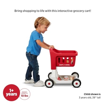 Interactive Radio Flyer Shopping Cart for Kids