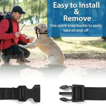 BARKLESS Soft Dog Head Collar, No Pull Training Tool for Medium Large Dogs on Walks, Gentle Halter for Heavy Pullers, Includes A Training Guide