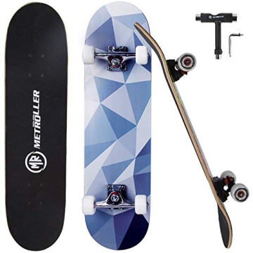 METROLLER Beginner Skateboard Durable Stylish Ready to Ride