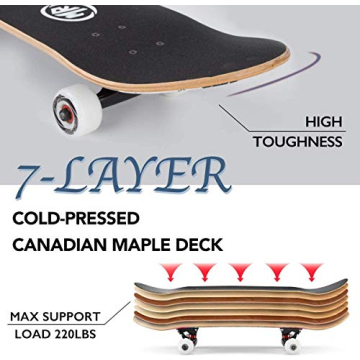 METROLLER Beginner Skateboard Durable Stylish Ready to Ride