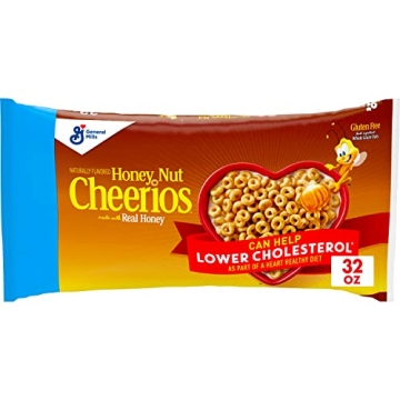 Honey Nut Cheerios - Heart Healthy, Gluten Free Cereal, 32 oz Value Bag