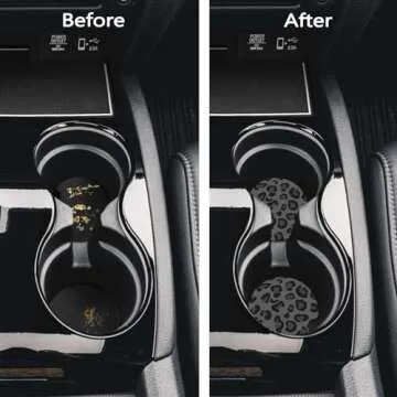 FJyuanqi Non-Slip Car Coasters - Universal Elegant Design