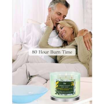 Rosemary Eucalyptus Peppermint Candle - 3 Wick Relaxation