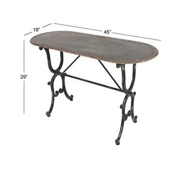 Deco 79 Console Table with Vintage Distressed Accents