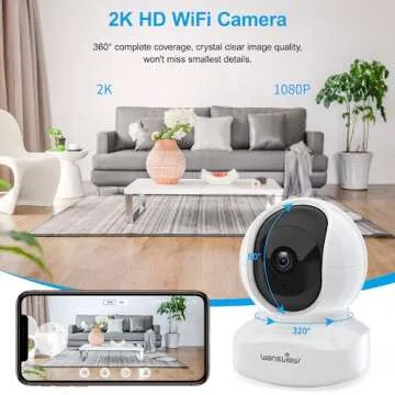 Wansview 2K WiFi Camera for Home, Baby & Pet Monitoring