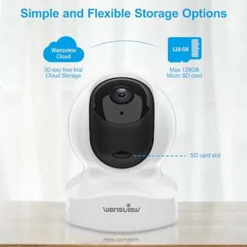 Wansview 2K WiFi Camera for Home, Baby & Pet Monitoring