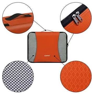 Gonex Packing Cubes for suitcase, 9 Set Lightweight Travel Luggage Packing Organizers with Laundry Bags Travel Essentials Travel Bags for Carry on Suitcases