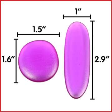 edxeducation-13228 Junior Rainbow Pebbles - Clear Colors - Mini Jar - Ages 18M+ - Sorting and Stacking Stones - Early Math Manipulative for Children - First Counting and Construction Toy