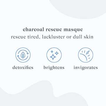 Dermalogica Charcoal Rescue Masque (2.5 Fl Oz) Face Mask with Tea Tree Oil and Witch Hazel - Brightens and Detoxifies for Visibly Revitalized Skin