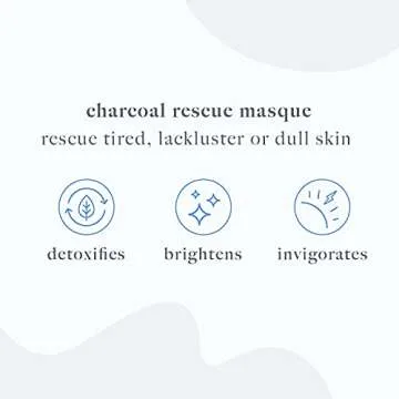 Dermalogica Charcoal Rescue Masque (2.5 Fl Oz) Face Mask with Tea Tree Oil and Witch Hazel - Brightens and Detoxifies for Visibly Revitalized Skin