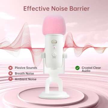 PhantAccy Pop Filter for Blue Yeti & Pro Microphones